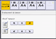 Illustration de l'écran du panneau de commande