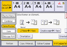 Illustration de l'écran du panneau de commande