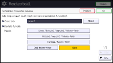 A kezelőpanel ismertetése