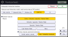 A kezelőpanel ismertetése