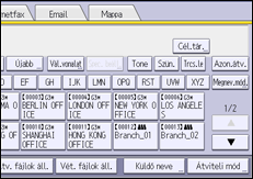 A kezelőpanel ismertetése