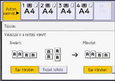 A kezelőpanel ismertetése