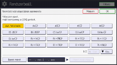 A kezelőpanel ismertetése