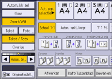Afbeelding van bedieningspaneel
