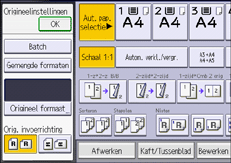 Afbeelding van bedieningspaneel