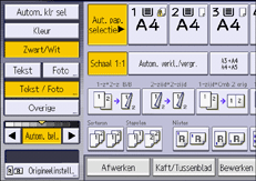 Afbeelding van bedieningspaneel