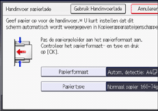 Afbeelding van bedieningspaneel