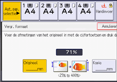 Afbeelding van bedieningspaneel