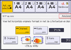 Afbeelding van bedieningspaneel