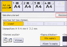 Afbeelding van bedieningspaneel