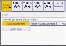 Afbeelding van bedieningspaneel