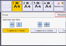 Afbeelding van bedieningspaneel