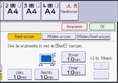 Afbeelding van bedieningspaneel