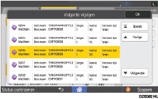 Afbeelding van bedieningspaneel