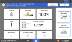 Scherm bedieningspaneel