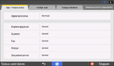 Afbeelding van bedieningspaneel