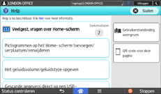 Scherm bedieningspaneel