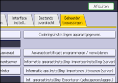 Afbeelding van bedieningspaneel