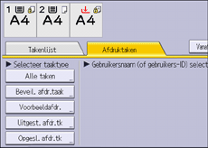 Afbeelding van bedieningspaneel