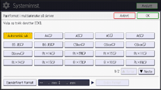 Illustrasjon av betjeningspanelet