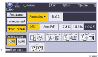 Иллюстрация экрана панели управления с пронумерованными сносками