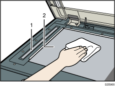 Иллюстрация стекла экспонирования с пронумерованными сносками