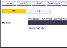 Bild på användarpanelens skärm