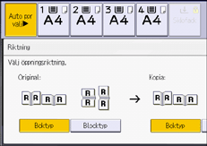 Bild på användarpanelens skärm
