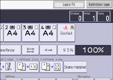 Bild på användarpanelens skärm