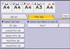 Operation panel screen illustration