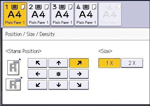 Operation panel screen illustration