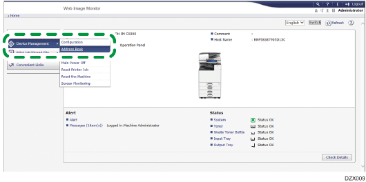 ricoh web monitor block