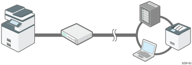 illustration of a local area network