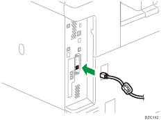 Gigabit Ethernet port illustration numbered callout illustration
