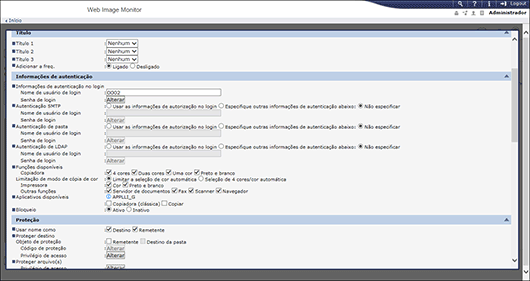 Ilustração da tela do navegador