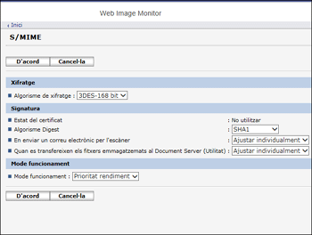 Il·lustració de la pantalla del navegador web