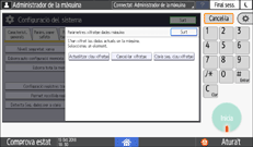 Il·lustració de pantalla del tauler d'operacions