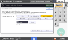 Il·lustració de pantalla del tauler d'operacions