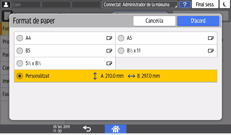 Il·lustració de pantalla del tauler d'operacions