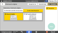 Il·lustració de pantalla del tauler d'operacions