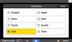 Il·lustració de pantalla del tauler d'operacions