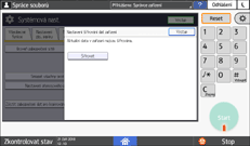 Ilustrace ovládacího panelu