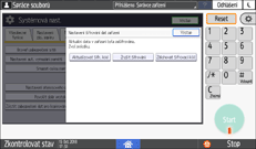 Ilustrace ovládacího panelu