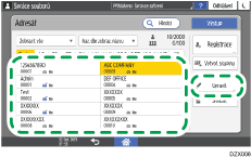 Ilustrace ovládacího panelu