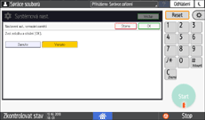 Ilustrace ovládacího panelu