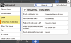 Ilustrace ovládacího panelu