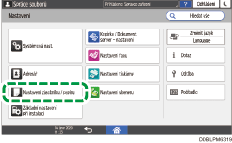 Ilustrace ovládacího panelu
