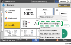 Ilustrace ovládacího panelu