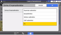 Operation panel screen illustration