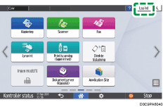 Operation panel screen illustration